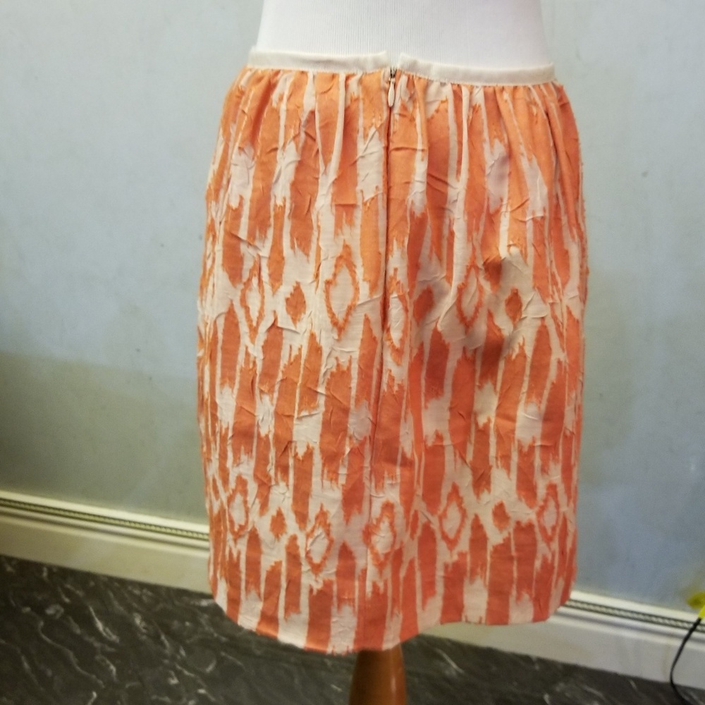 NWOT J.Crew orange detailed skirt women's size 4 (K20) - Picture 7 of 7